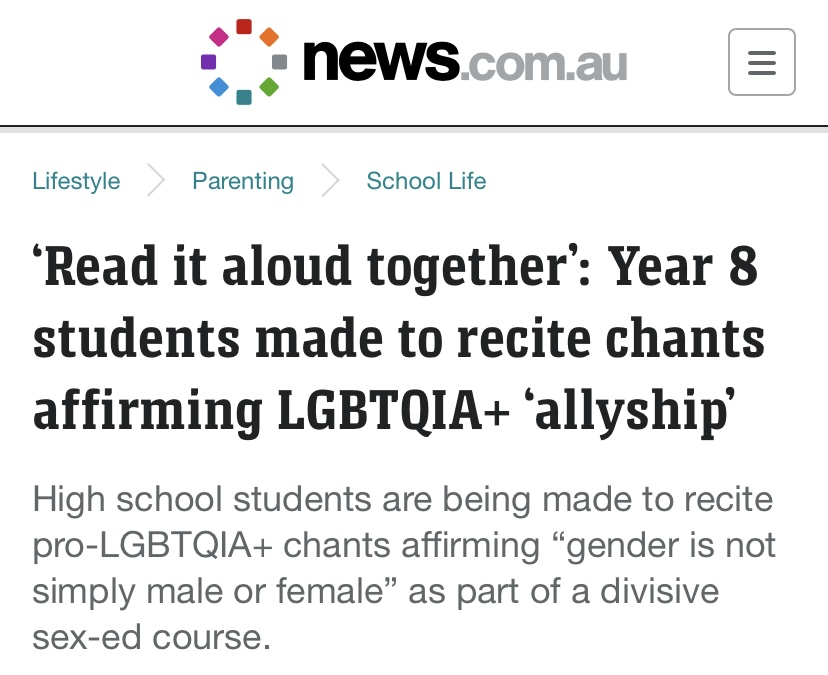 The Indoctrination of your children continues...